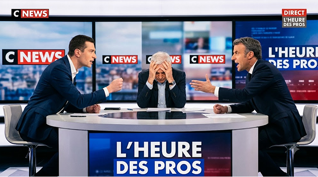 Jordan Bardella — Emmanuel Macron : le face-à-face sur CNews L'Heure des Pros